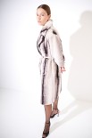 PELLICCIA ECO FUR SCOLLO REVER E CINTURA BURRO