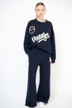 PANTALONE RICAMO N BLU