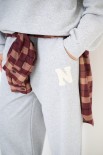 PANTALONE RICAMO N GRIGIO