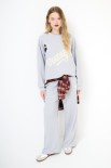 PANTALONE RICAMO N GRIGIO
