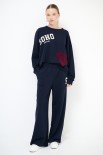 PANTALONE RICAMO S BLU