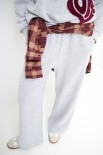 PANTALONE RICAMO S GRIGIO