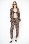 PANTALONE BASIC SLIM STAMPA MACULATO MORO