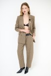 PANTALONE CARROT + CINTURA MORO