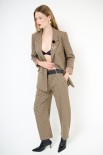 PANTALONE CARROT + CINTURA MORO