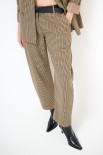 PANTALONE CARROT + CINTURA MORO