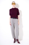 PANTALONE CARROT + CINTURA PANNA
