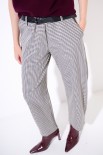 PANTALONE CARROT + CINTURA PANNA