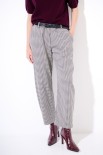 PANTALONE CARROT + CINTURA PANNA