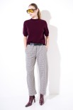 PANTALONE CARROT + CINTURA PANNA