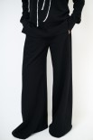 PANTALONE FELPA CON CUCITURA DAVANTI NERO