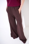 PANTALONE FELPA CON CUCITURA DAVANTI MORO