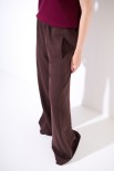 PANTALONE FELPA CON CUCITURA DAVANTI MORO