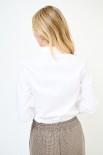 CAMICIA OXFORD CON APPLI. BIANCO