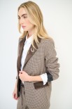 GIACCA SLIM VELLUTO + SPILLE MORO