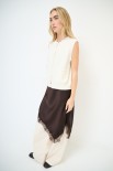 GILET CON TASCHE E BOTTONI GIOIELLO BURRO
