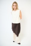 GILET CON TASCHE E BOTTONI GIOIELLO BURRO