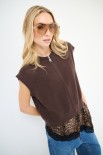 GILET MAGLIA CON ZIP MORO
