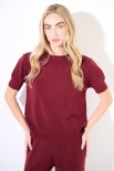 MAGLIA MEZZA MANICA VINO