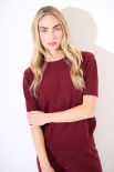 MAGLIA MEZZA MANICA VINO