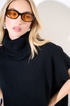 PONCHO COLLO ALTO NERO