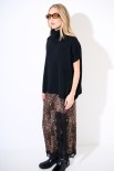 PONCHO COLLO ALTO NERO