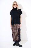 PONCHO COLLO ALTO NERO