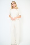 PANTALONE AMPIO MAGLIA BURRO