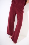 PANTALONE AMPIO MAGLIA VINO