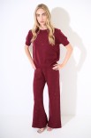 PANTALONE AMPIO MAGLIA VINO