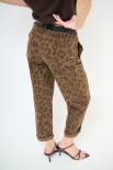 PANTALONE IMPUNTURE MACULATO MORO