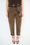 PANTALONE IMPUNTURE MACULATO MORO