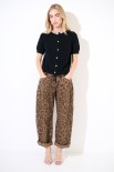 PANTALONE BALLOON MACULATO MORO