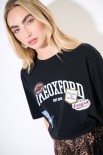 T-SHIRT JERSEY LIKE OXFORD PATCHS NERO