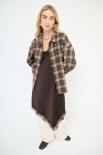 CAMICIA OVER QUADRO CON CASTONI MORO
