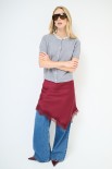 CARDIGAN MEZZA MANICA COLLO GIOIELLO GRIGIO