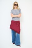 CARDIGAN MEZZA MANICA COLLO GIOIELLO GRIGIO