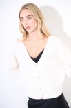 CARDIGAN BOTTONI GIOIELLO BURRO