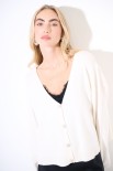 CARDIGAN BOTTONI GIOIELLO BURRO