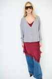CARDIGAN BOTTONI GIOIELLO GRIGIO