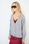 CARDIGAN BOTTONI GIOIELLO GRIGIO
