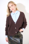 CARDIGAN BOTTONI GIOIELLO MORO