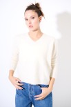 MAGLIA MOHAIR OVERSIZE SCOLLO V BURRO