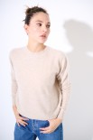 MAGLIA MOHAIR OVERSIZE PARICOLLO BEIGE