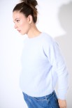 MAGLIA MOHAIR OVERSIZE PARICOLLO CELESTE
