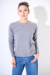 MAGLIA MOHAIR OVERSIZE PARICOLLO GRIGIO