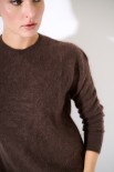 MAGLIA MOHAIR OVERSIZE PARICOLLO MORO