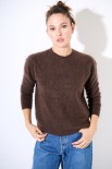 MAGLIA MOHAIR OVERSIZE PARICOLLO MORO