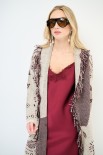 GIACCA KIMONO IN MAGLIA CON CINTURA PAISLEY BEIGE