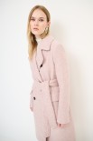 CAPPOTTO VESTAGLIA CON 4 BOTTONI SFUMATO OPACO ROSA